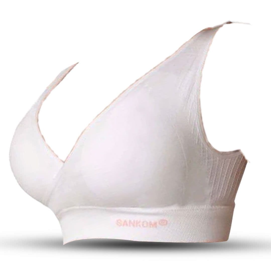 Sankom Patent Classic Bra For Back Support White Large/X Large Support  1 PC