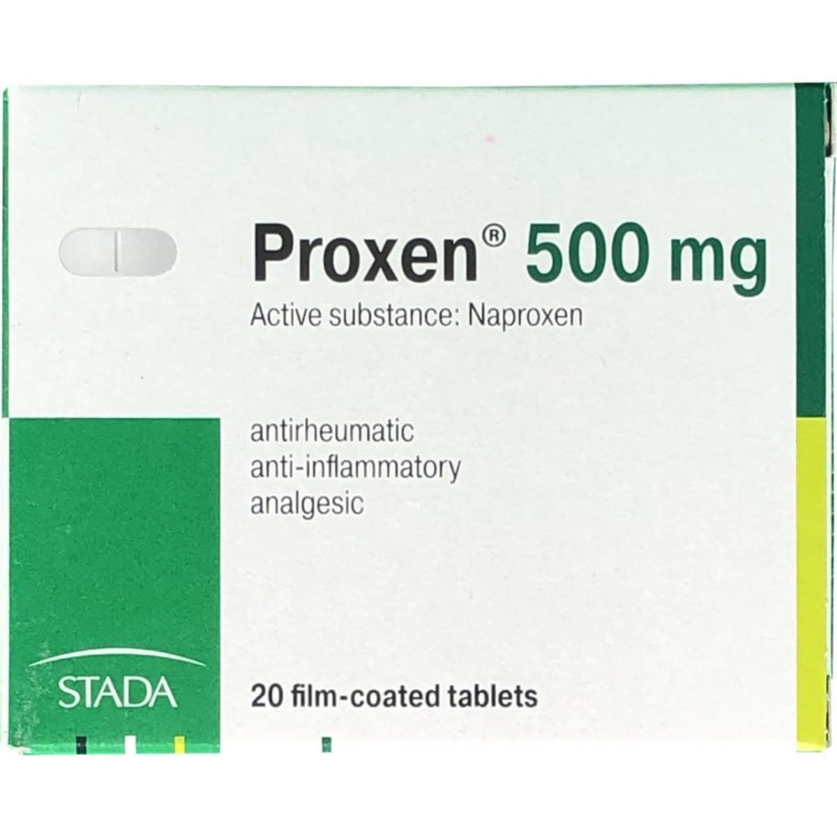 Proxen 500Mg Tab 20S