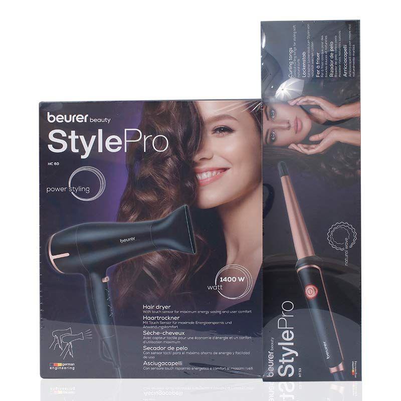 Beurer Ht53 Curling Tongs + Hc60 Hair Dryer