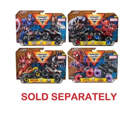 Spin Master Monster Jam Marvel Vehicles 1:64 2-Pack