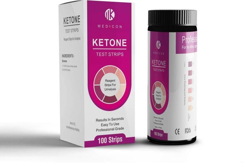 Medicon Ketone Test Strips In Urine Result In 1 Second 100 Pcs