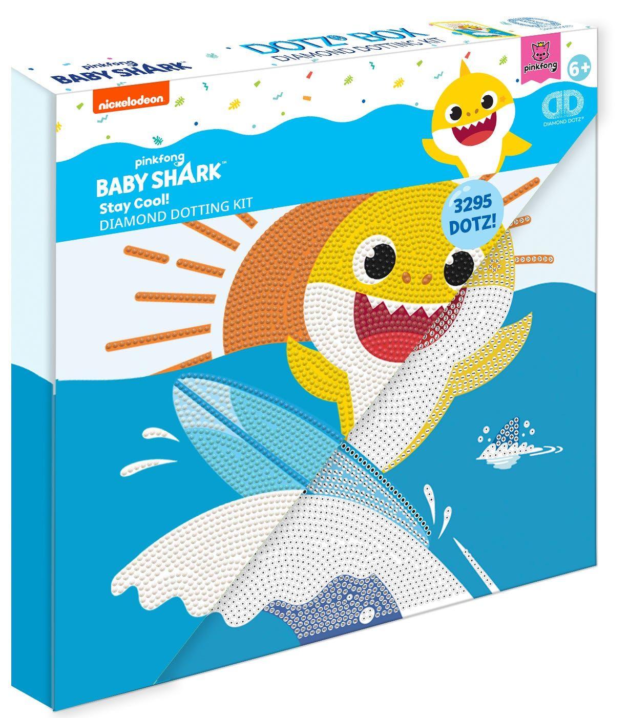 Dotting Diamond Set Stay Cool Baby Shark 28.00 X 28.00 Cm