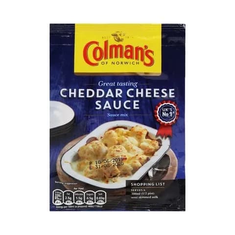 Colman'S Cheddar Cheese Sauce 40G