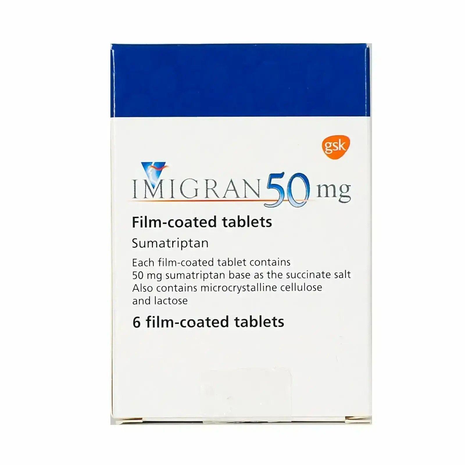 Imigran 50Mg Tab 6S