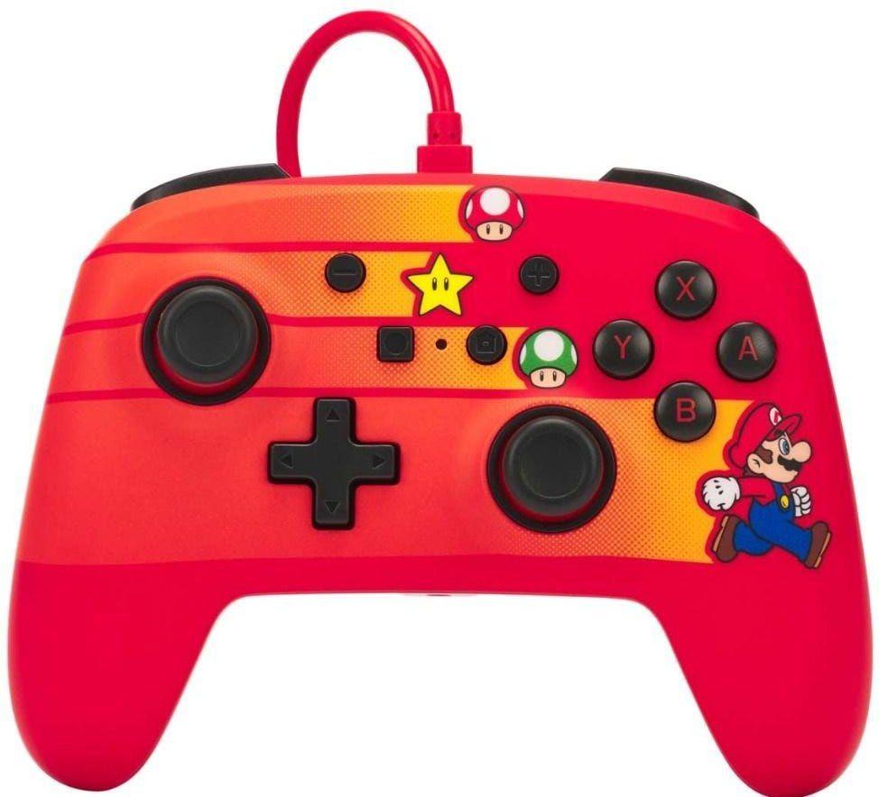 Powera Enhanced Wired Controller For Nintendo Switch - Speedster Mario Switch Controller