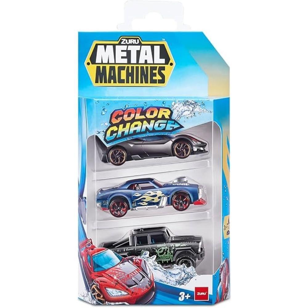 Metal Machines - S4 Coloring Changing Cars 3-Pack