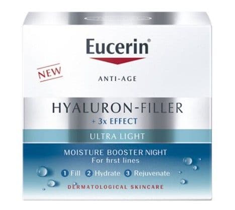 Eucerin Hyaluron Filler 3x Effect Ultra Light Moisture Booster Night Gel 50ml