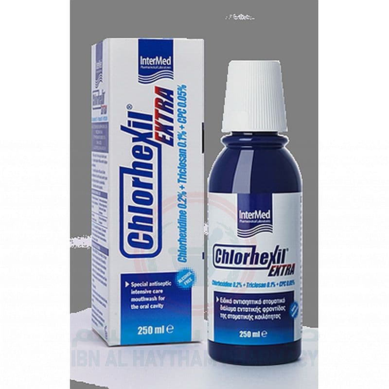 Chlorhexil Extra Mouthwash Blueberry 250Ml