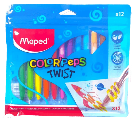 Maped Color’Peps Twistable Crayons 12 Pack