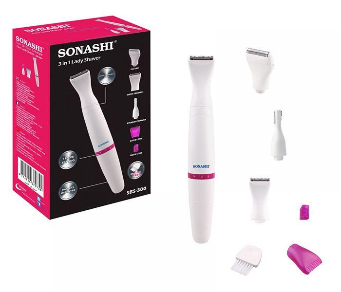 Sonashi Sbs-300 3-In-1 Lady Shaver