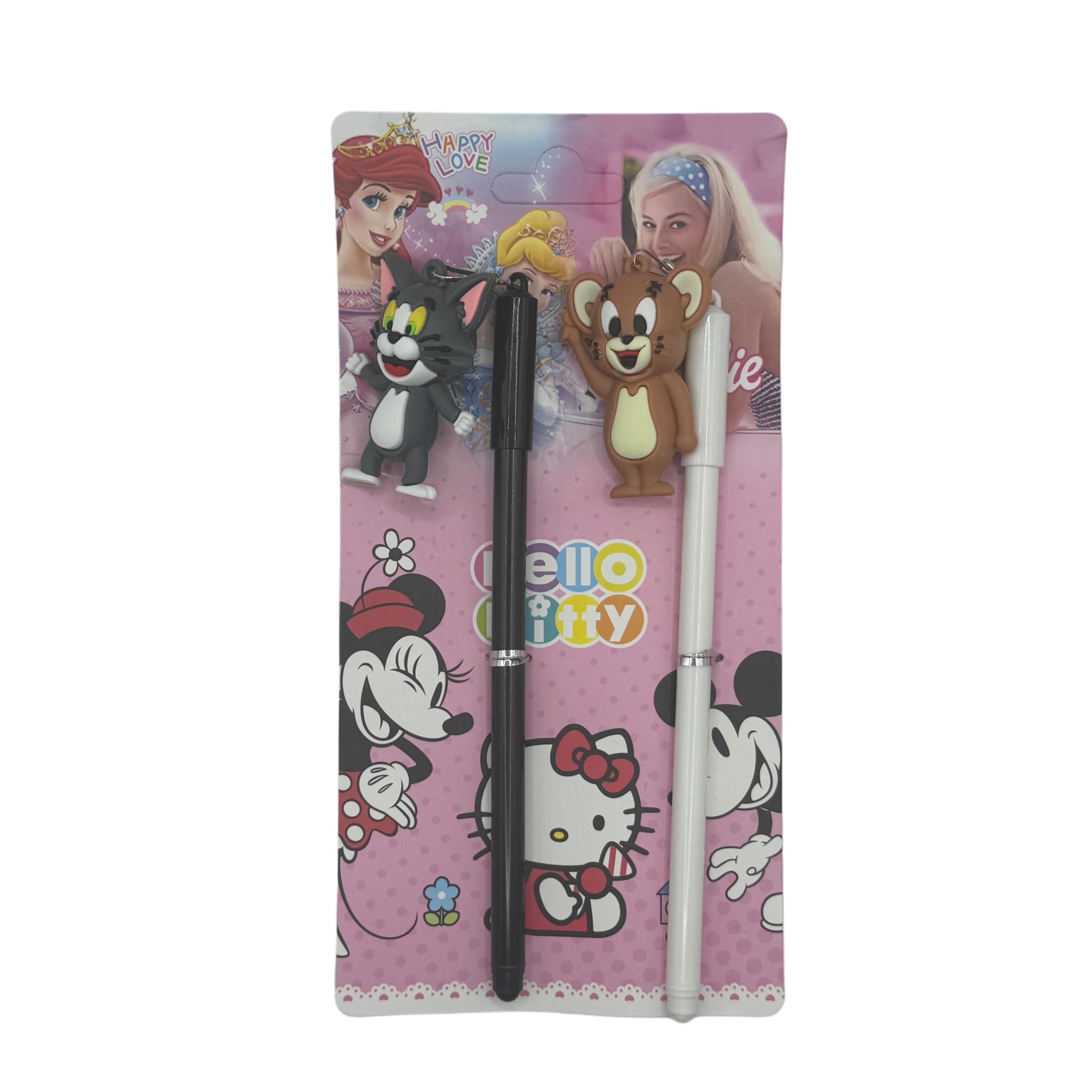 2Pcs Fancy Pen Set With Hanging Toys (Tom & Jerry)
