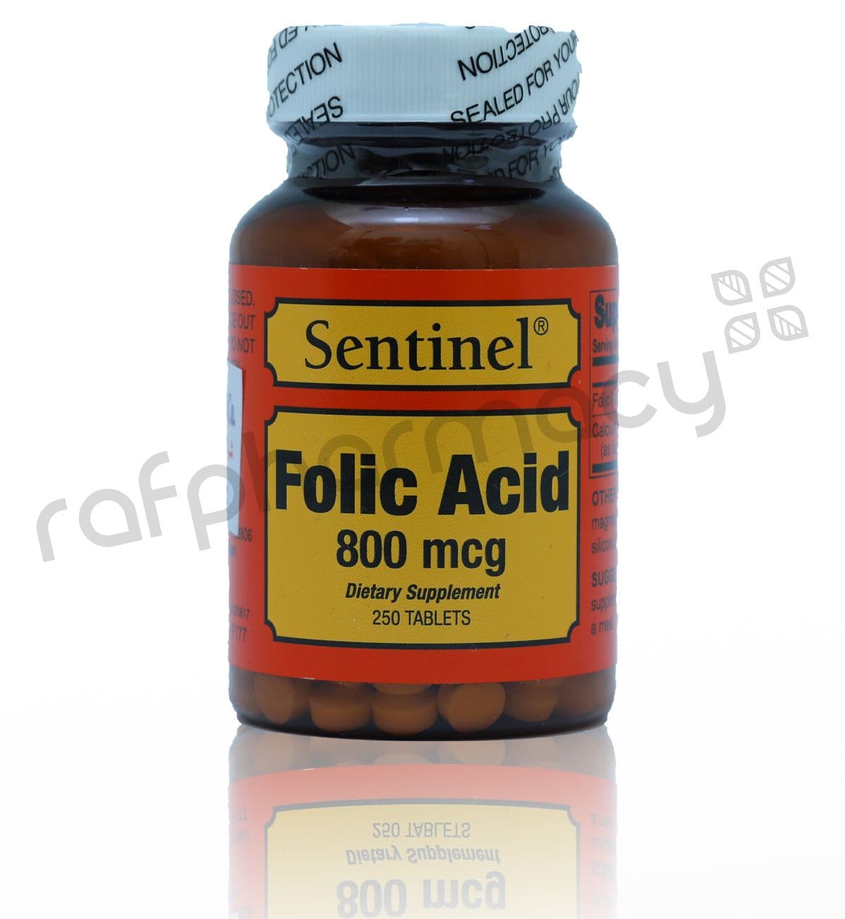 Sentinel Folic Acid 800Mcg Tab 250'S