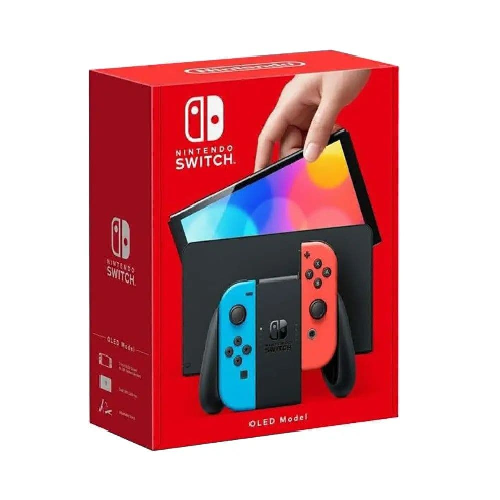 Nintendo Switch Oled - Joy-Con Controller Pair - Neon Red & Blue