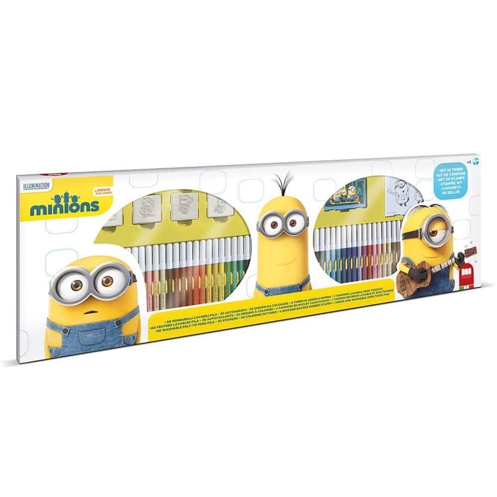 Minions Stamp & Felt Pen Set (115 Pack, Styles May Vary)