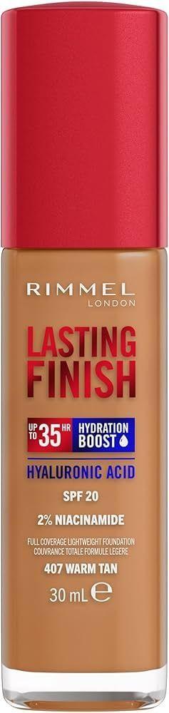 Rimmel London Lasting Finish 35 Hour Foundation 407 Warm Tan 30 Ml