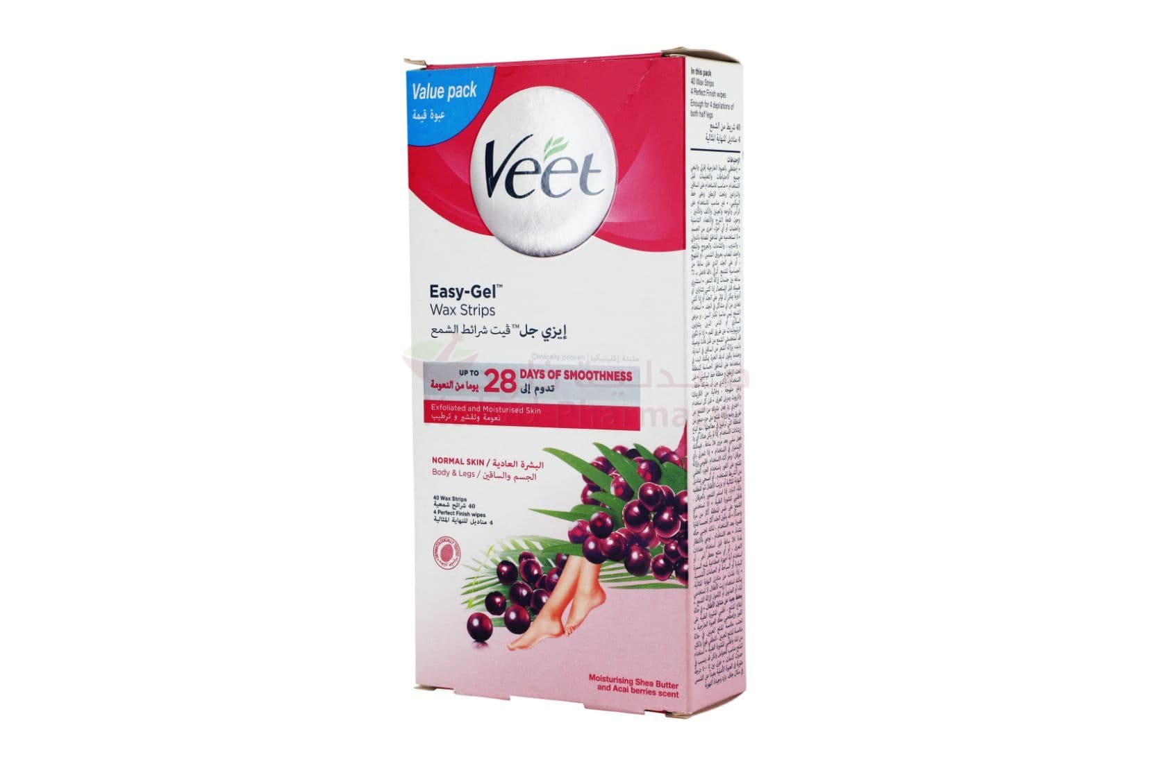 Veet Wax Strips Normal 40'S Strips  40 PC