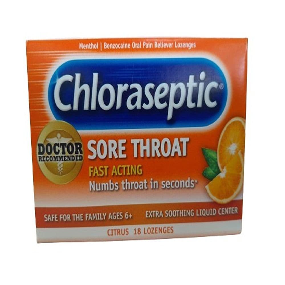 Chloraseptic Sore Throat Menthol Lozanges 18'S