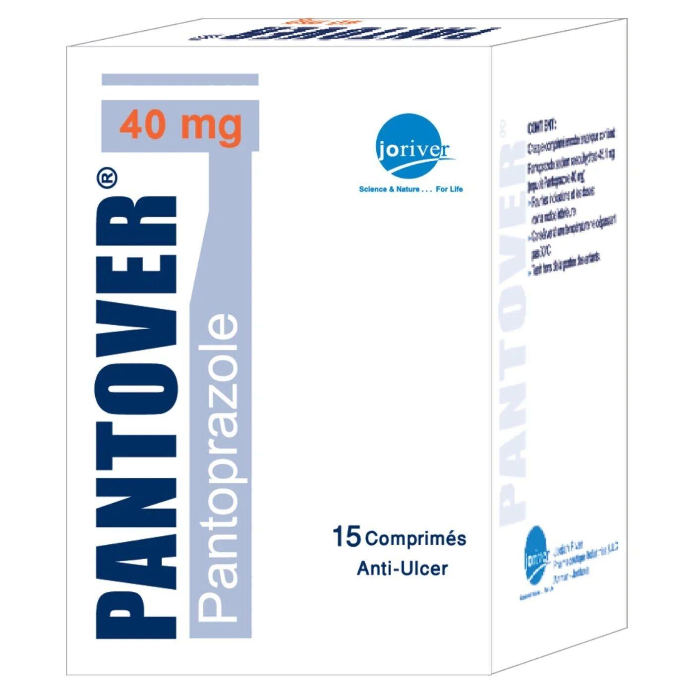 Pantover 40Mg Tab 15'S