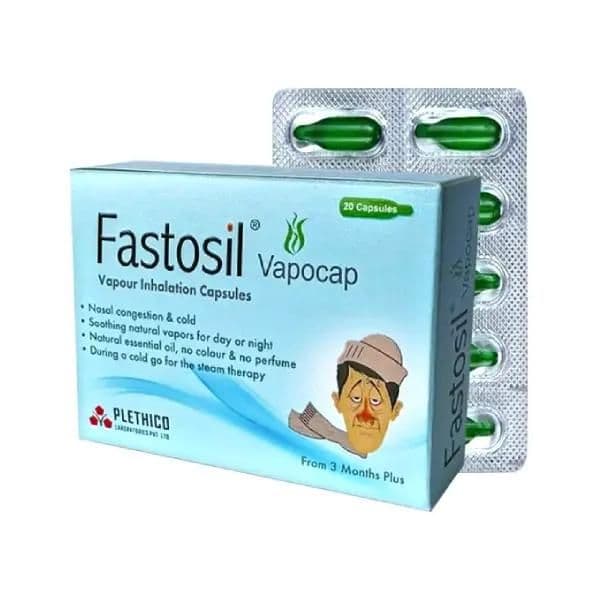 Fastosil Vapocap Vapour Inhalation 20 Capsules No.12711