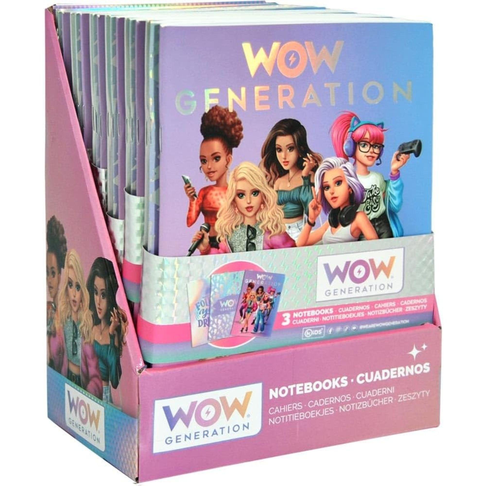 Wow Generation A5Soft Cover Notebooks (Pack Of 3)