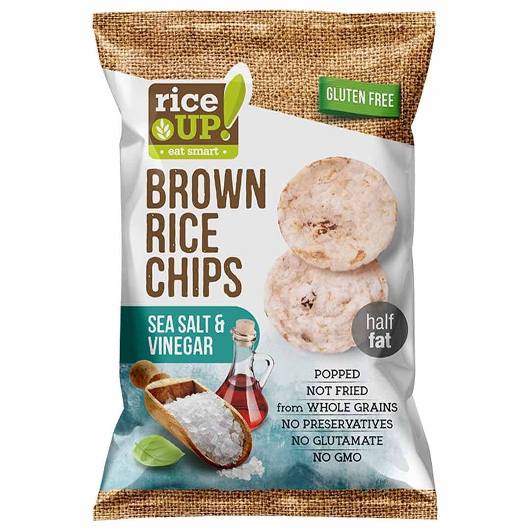 Rice Up Brown Rice Chips Sea Salt & Vinegar 60G 60G