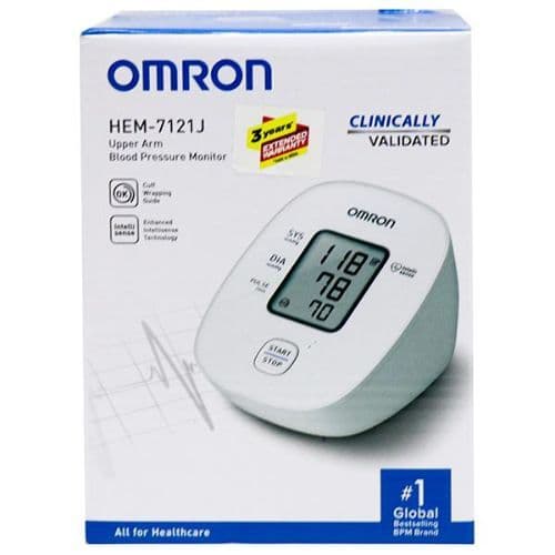 Omron Upper Arm Blood Pressure Monitor Hem 7121J Device  600 GM