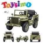 12v Military Light Green Ride-on Jeep Dual With 390 Motors