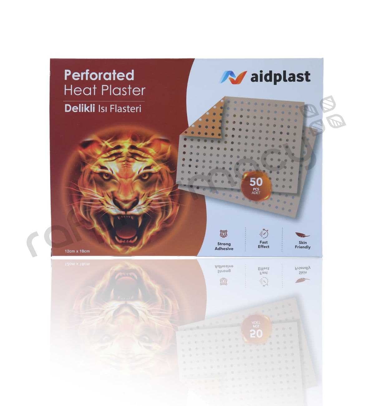 Aidplast Perforated Heat Plaster 12Cmx18Cm V700C 50'S