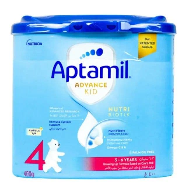 Aptamil Advance Kid 4 Nutri Biotik Milk (3-6Yrs) Vanilla 400Gm