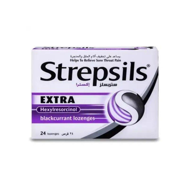 Strepsils Extra Black Currant 24'S Lozenges 00He