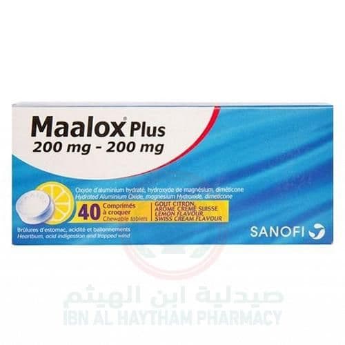 Maalox Plus Tablets 40S