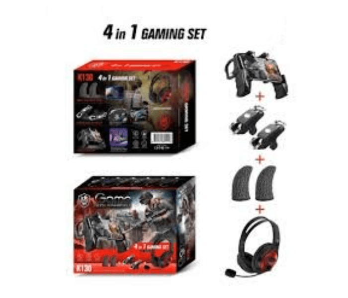 Jongo Pubg 4 in 1 Gaming Set - Black