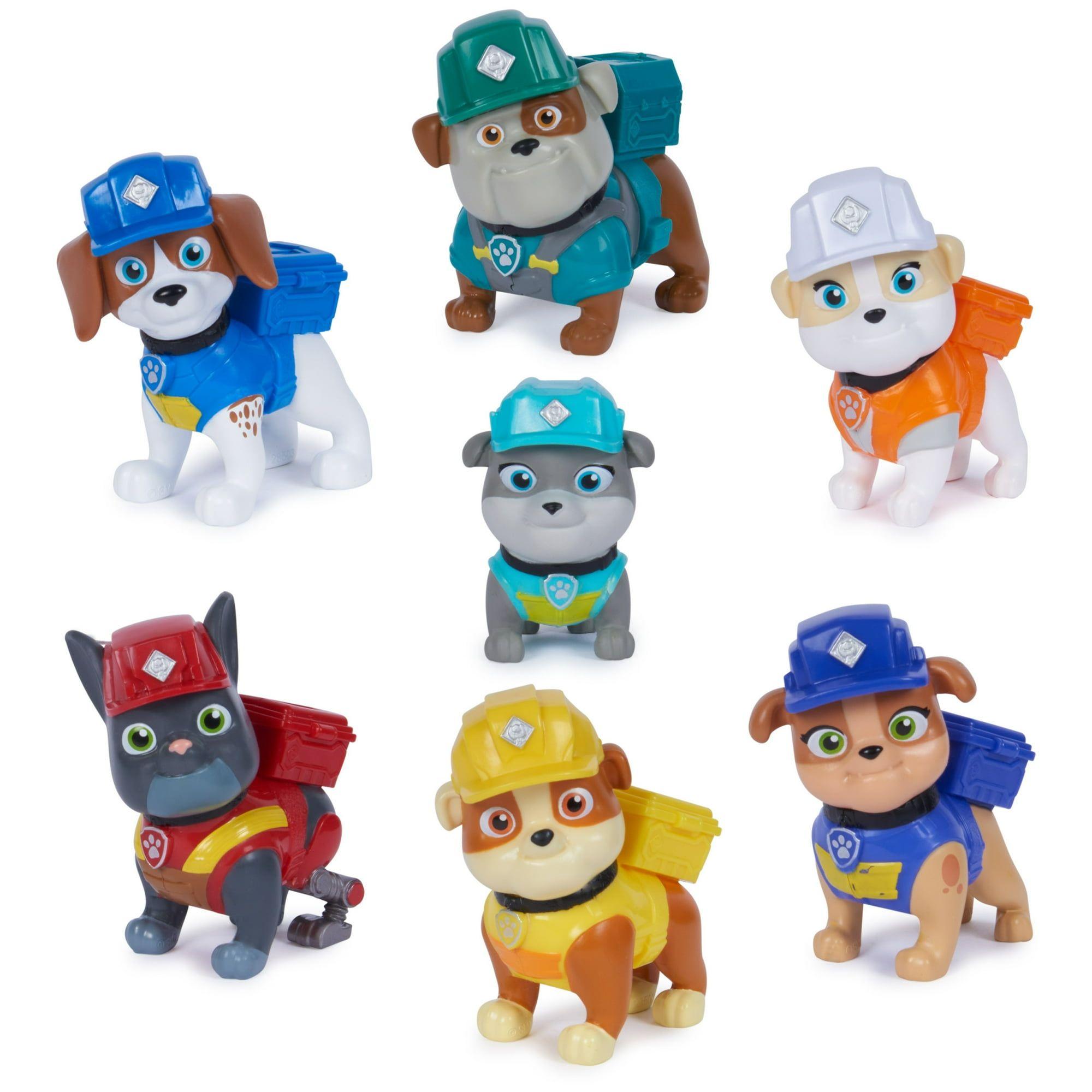 Paw Patrol Rubble & Crew Toy Figures Set Of 7