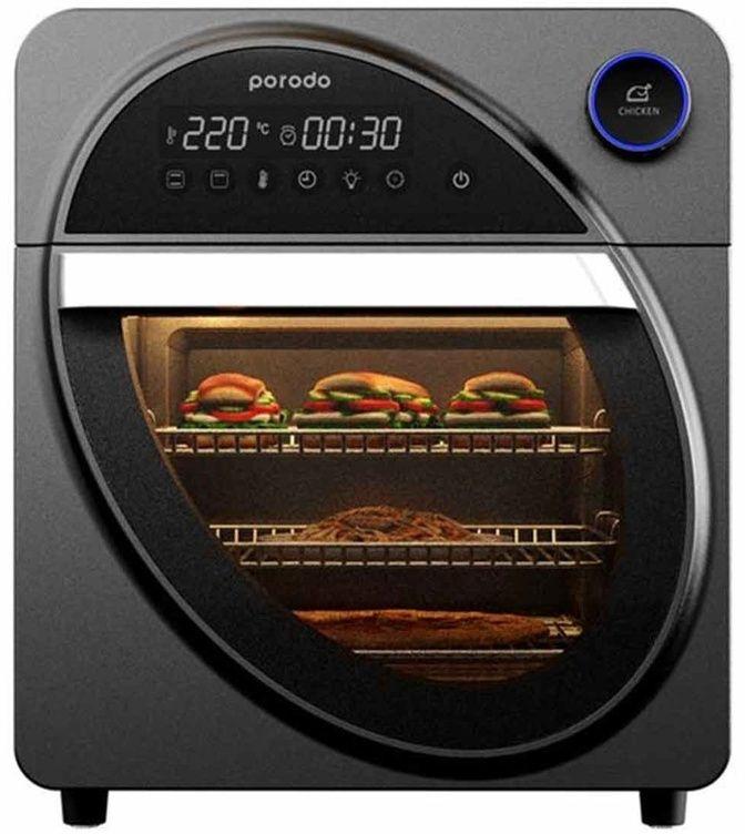 Porodo Lifestyle Dual Mode Touch Control Air Fryer & Oven With Advanced Air-Flow Circulation 14.5L B