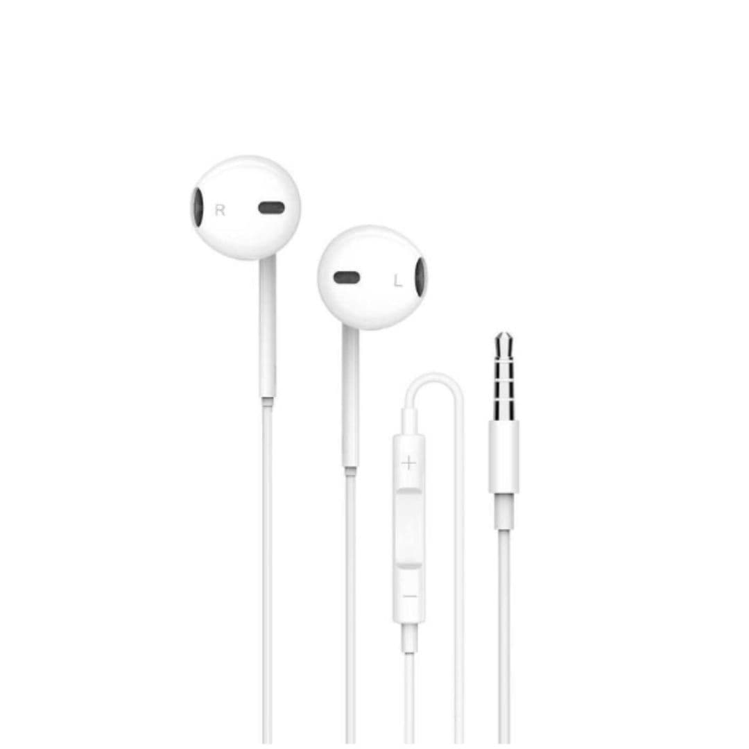 Porodo Soundtec Stereo Earphones 3.5Mm White