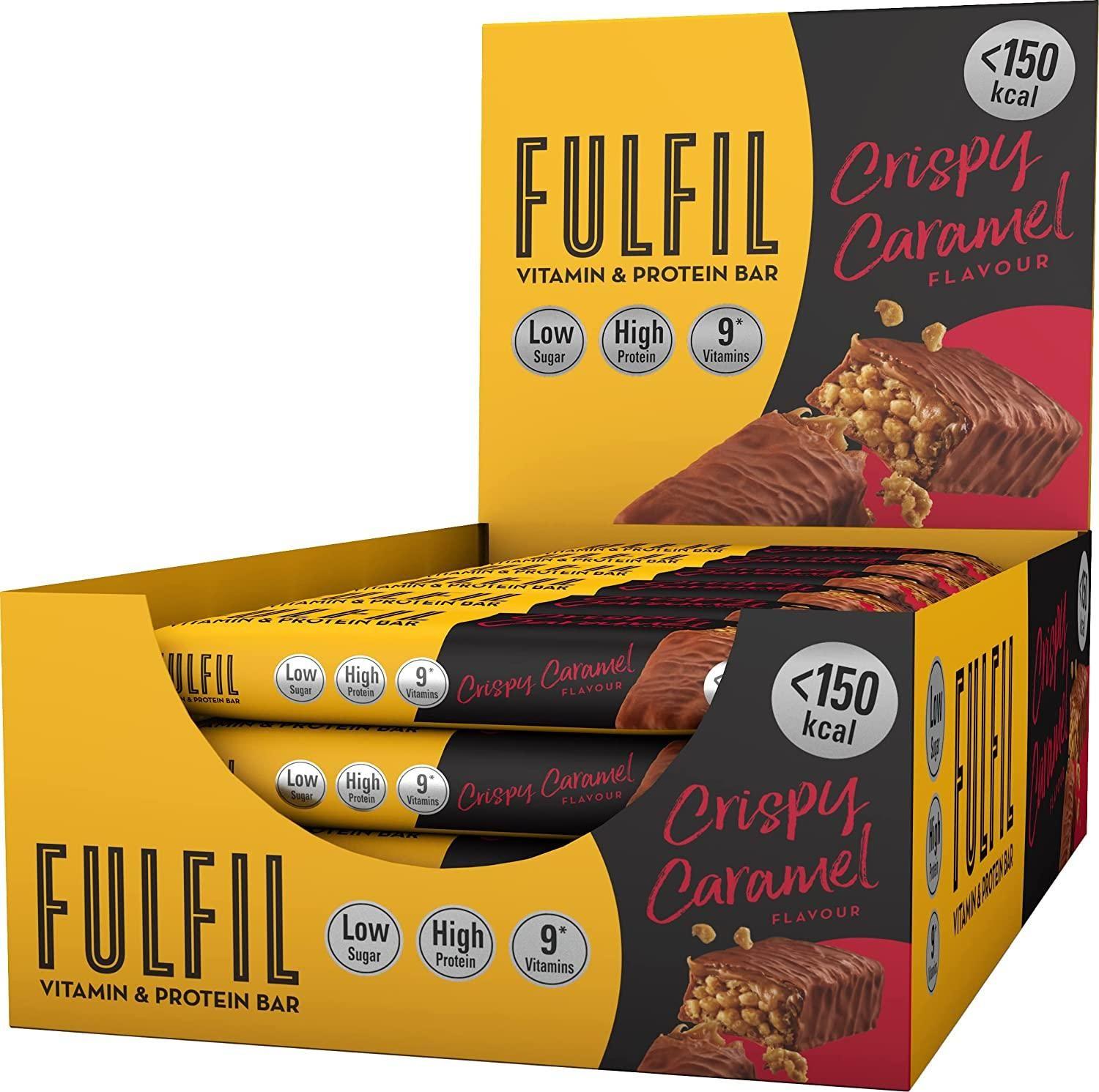 Fulfil Vitamin & Protein Bar Crispy Caramel Flavor - 37gm