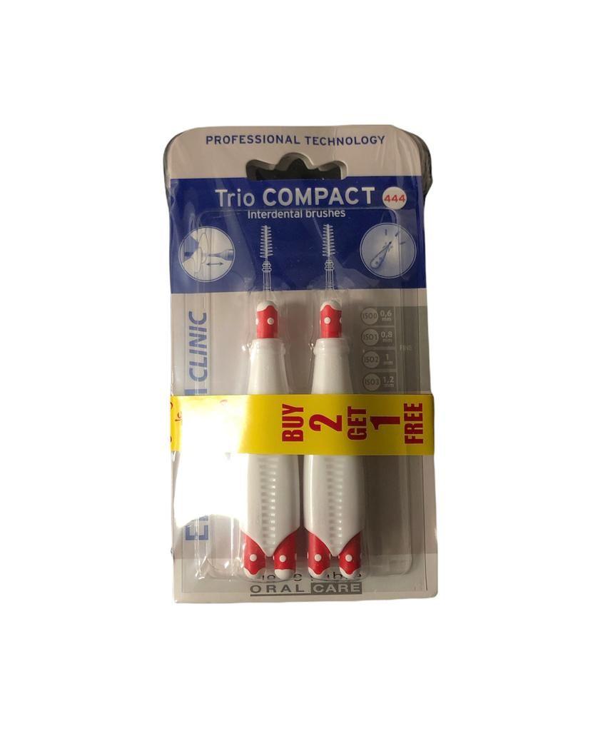 Elgydium Trio Compact Interdental Brushes 444 2+1 Free