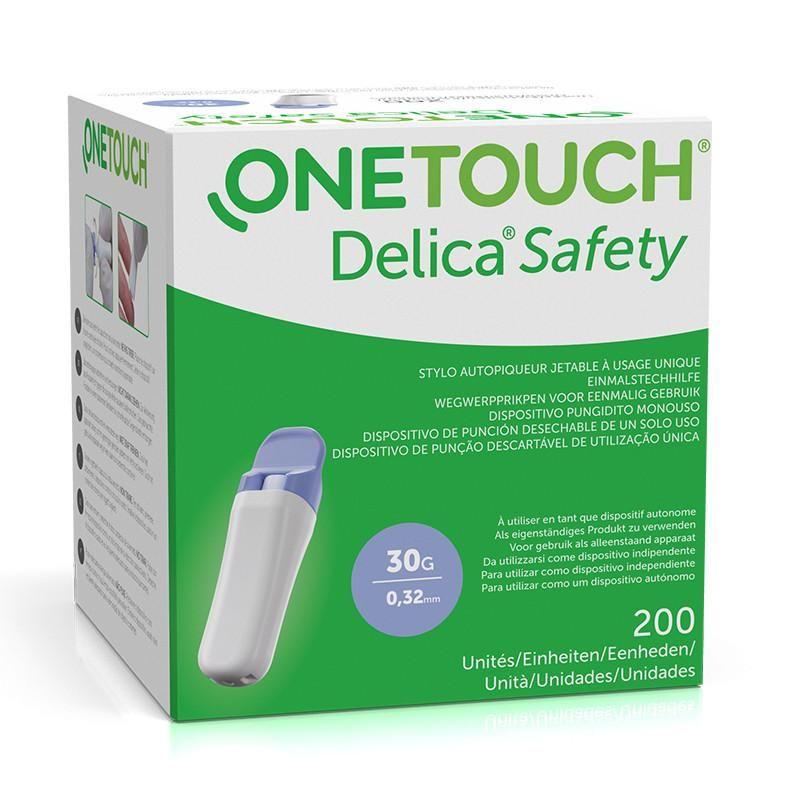 One Touch Delica Safety Lancet 200's 0.32mm