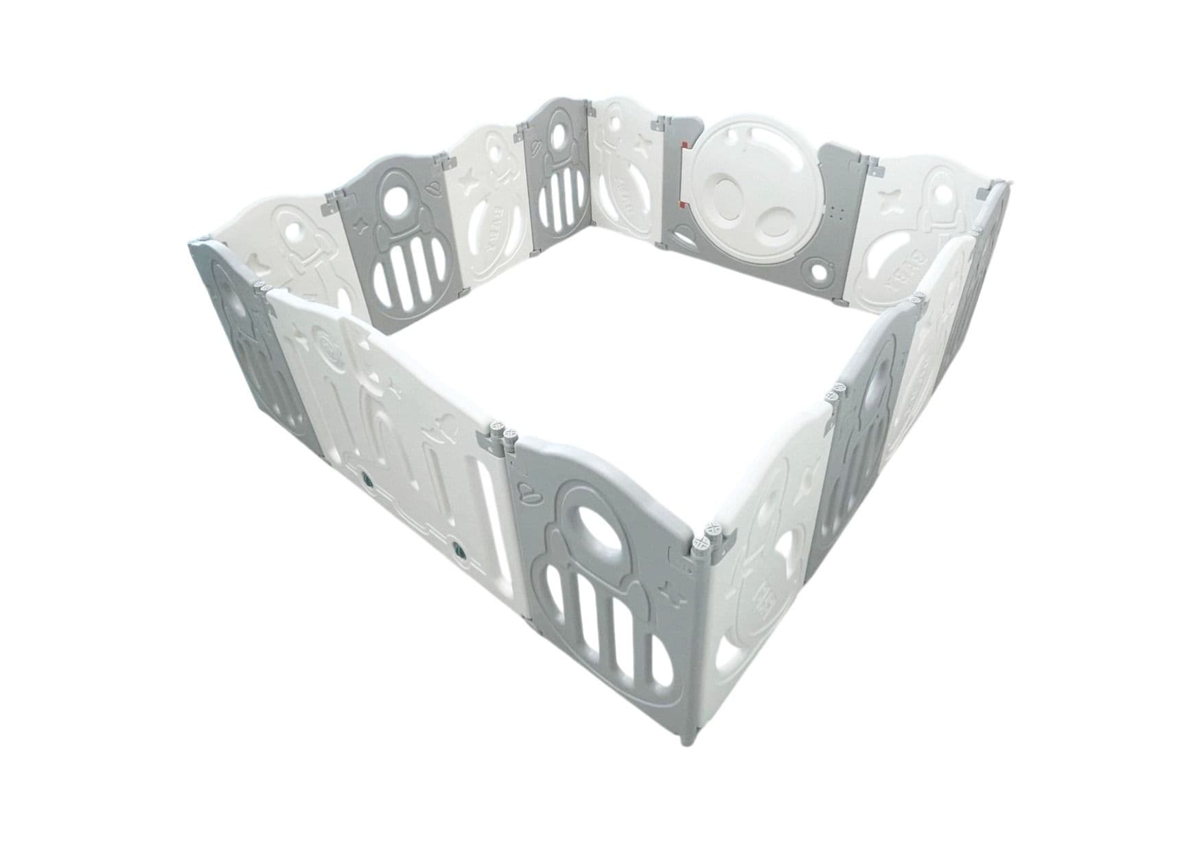 Little Toddlers Foldable Playpen 12 Simple Panel, 1 Game Panel, 1 Door  -160Cm X 160Cm X 63Cm