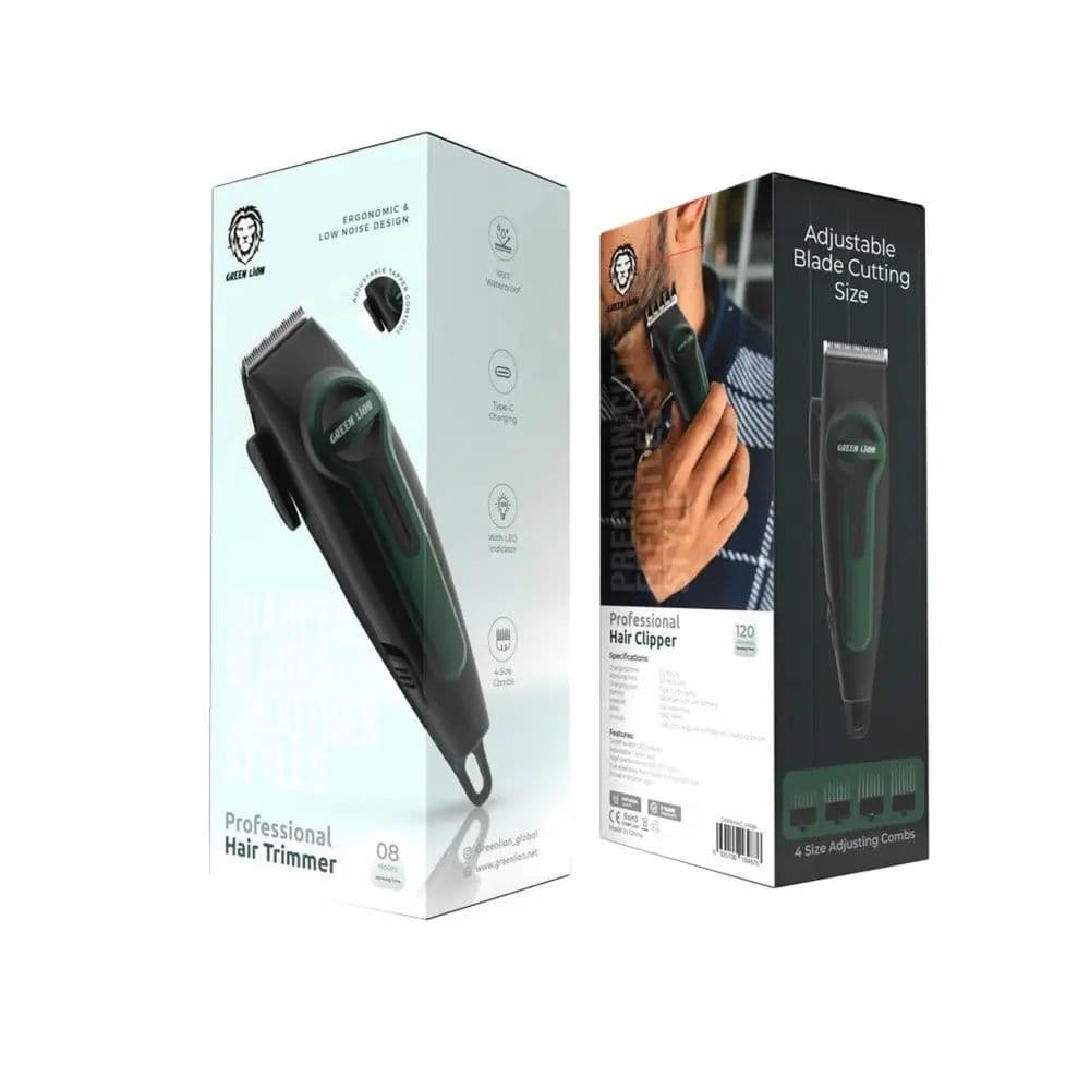 Professional Hair Clipper 120 Min Working Time - Green Lion