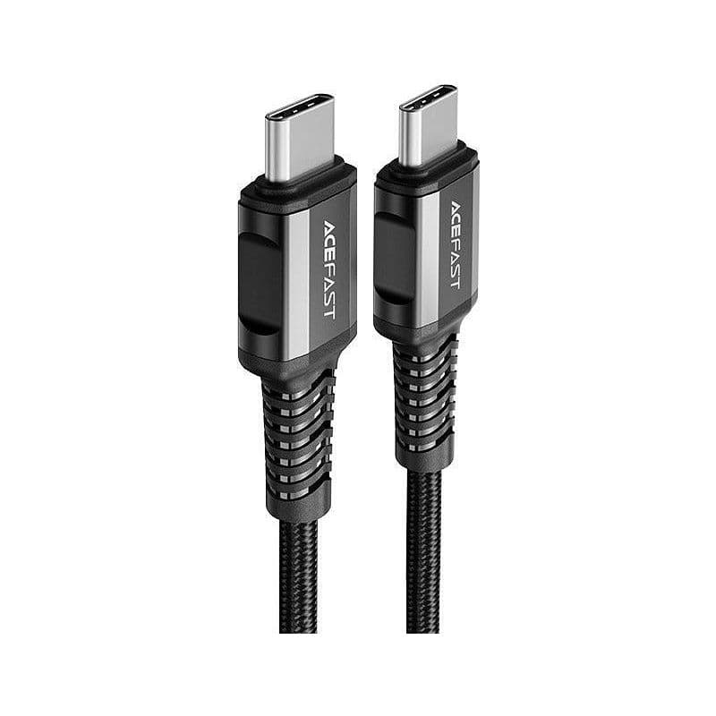 Acefast C1-03 Usb-C To Usb-C Aluminum Alloy Charging Data Cable Black