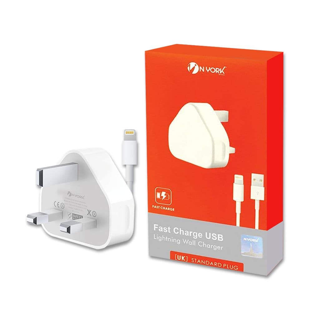 N York Nyh-210 Travel Charger / Fast Charging Usb / Lightning Wall Charger