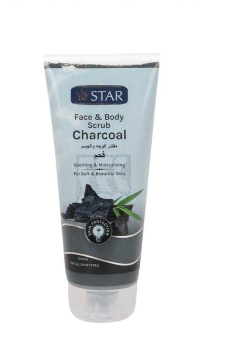 Star Charcoal Face And Body Scrub 200Ml