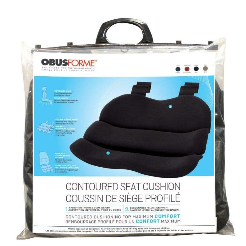 Obusforme Seat Black Pillow  1 PC