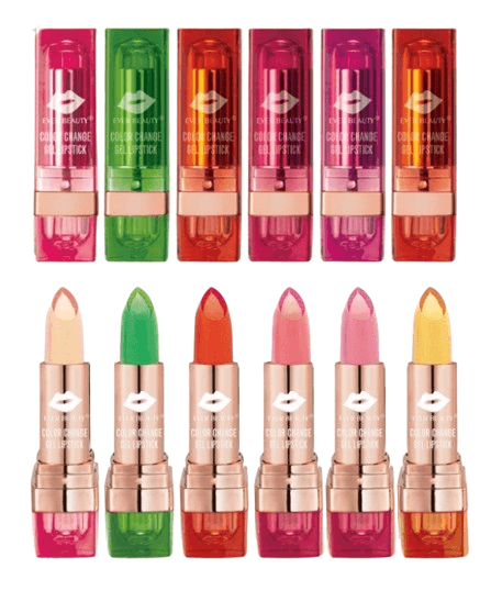 Ever Beauty Magic Color Change Gel Lipstick 6 Pieces