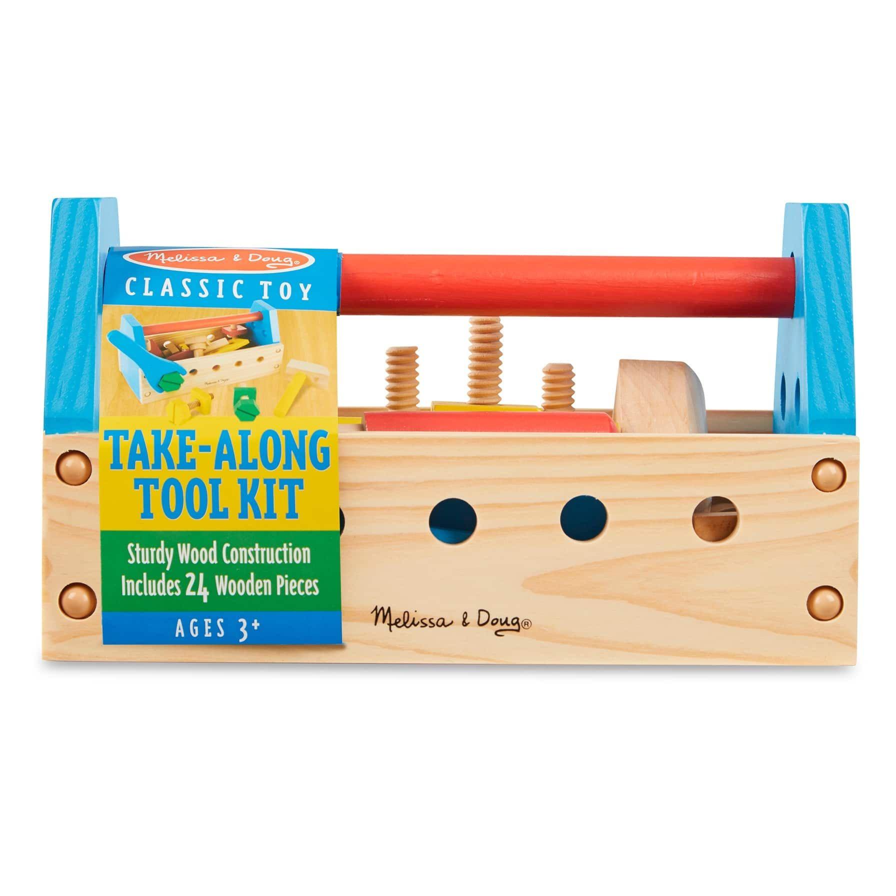 Melissa & Doug Take-Along Tool Kit Wooden Toy