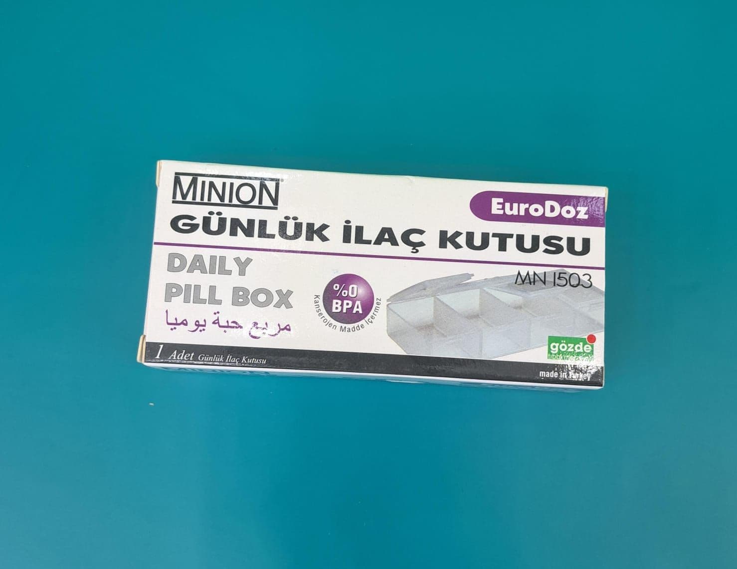 Minion Daily Tablet Box