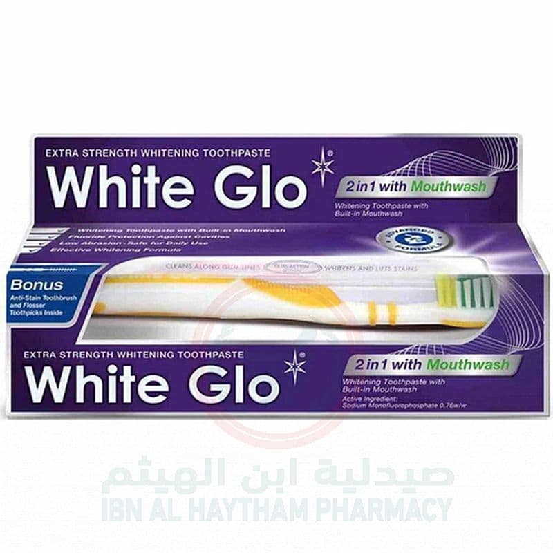 White Glo 2 In 1 Mouthwash Whitening Toothpaste