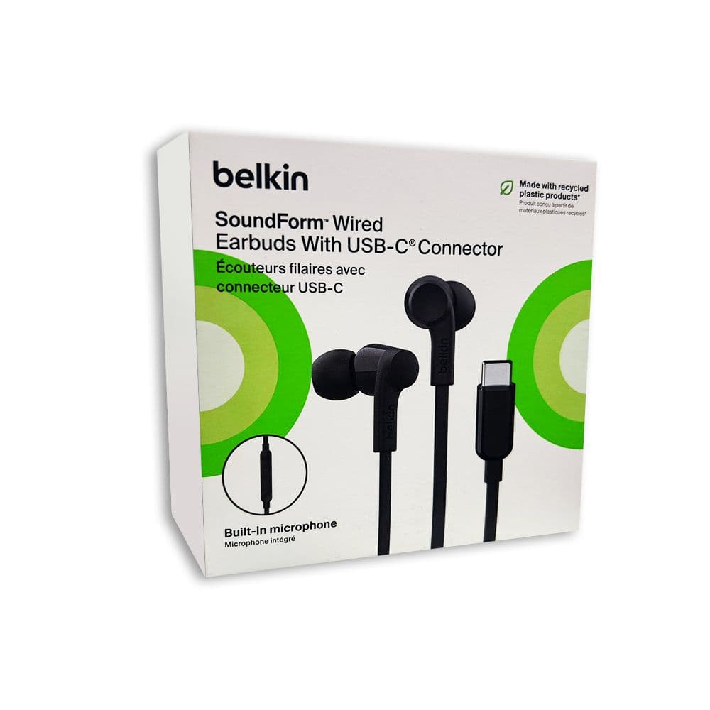 Belkin Soundform Headphones With Usb-C Connector Headphones-Black