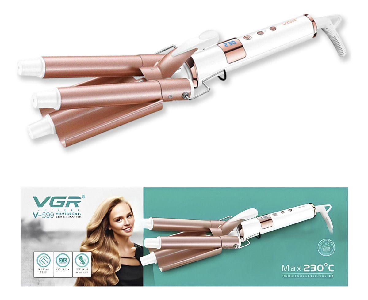 Vgr V-599 Professional 3 Barrel Curling Iron Max 230*C Uniform Heat Technologu